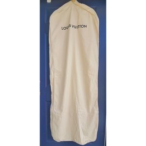 Louis Vuitton Cream Cotton Garment Bag
